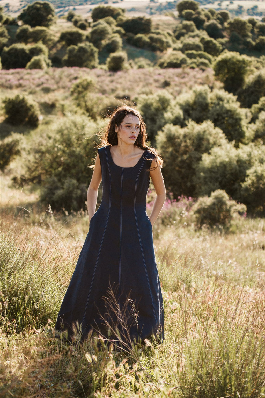 Vestido Evase  Marine