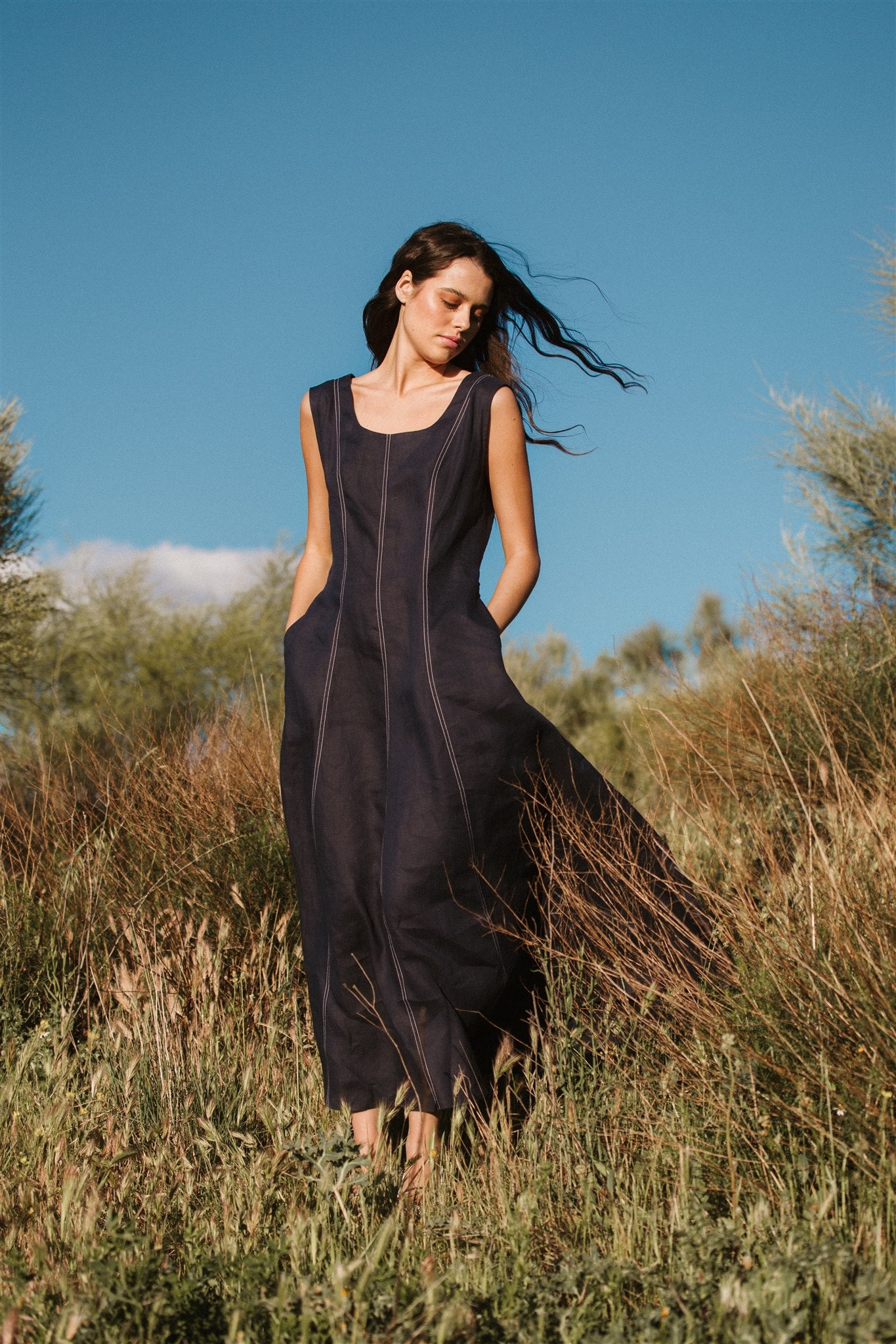 Vestido Evase  Marine