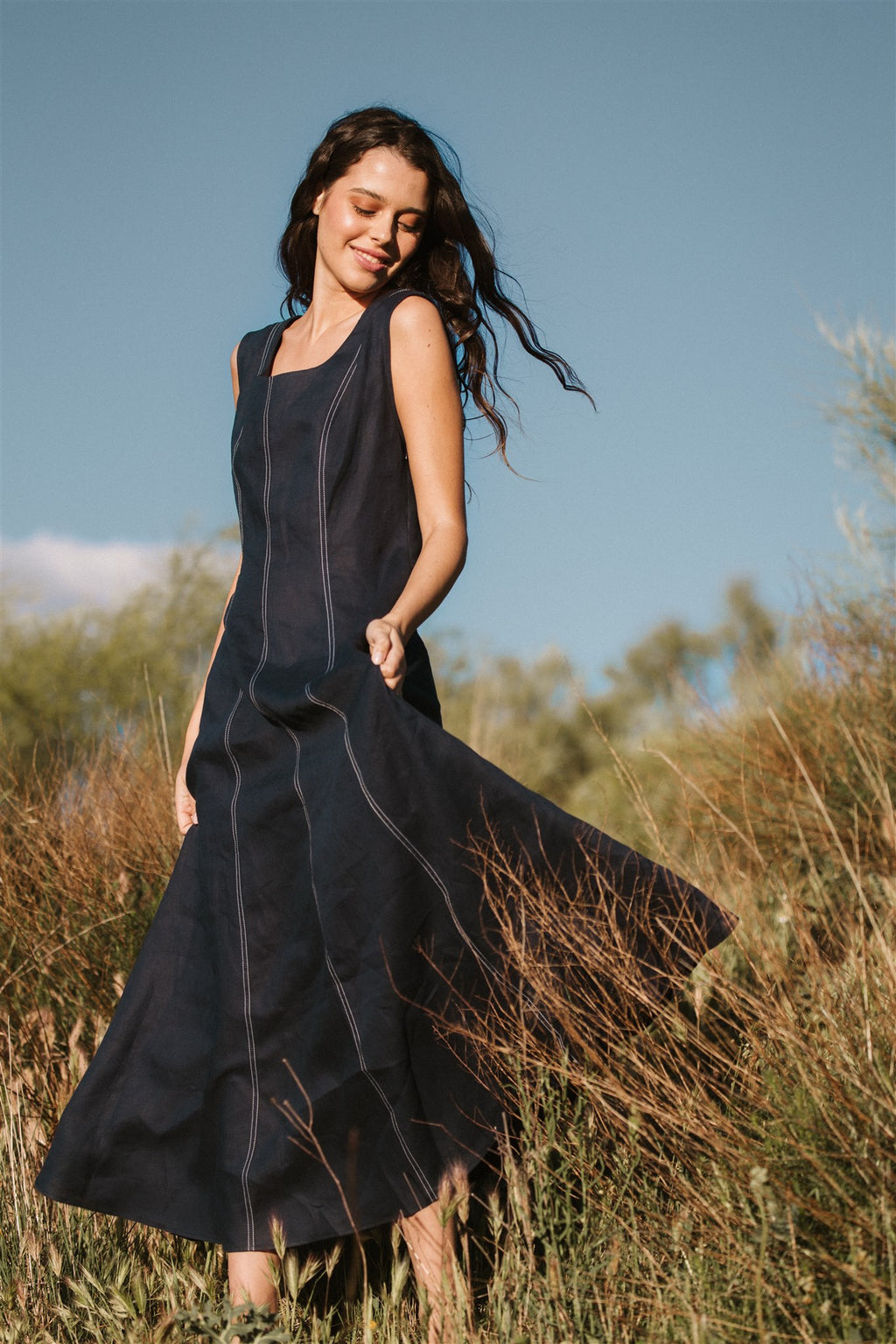 Vestido Evase  Marine